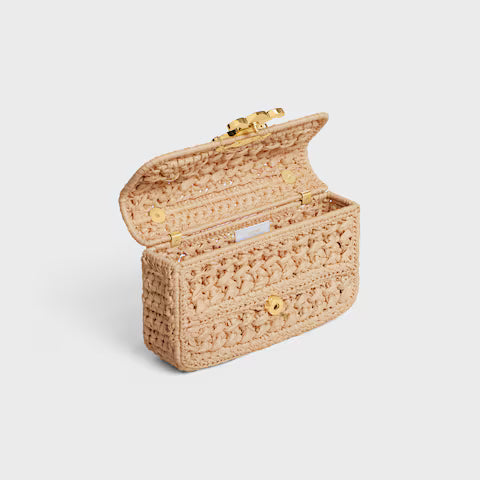 CL Straw Chain Crossbody Bag