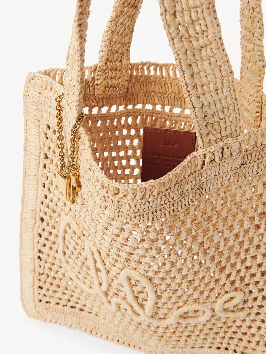 CE Summer Banana Tote Bag in Raffia