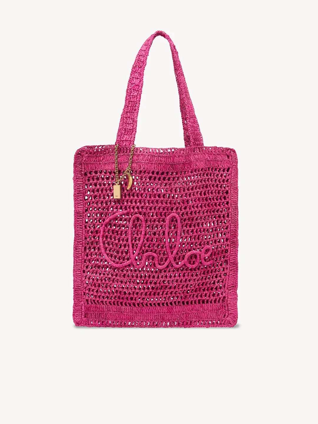 CE Summer Banana Tote Bag in Raffia