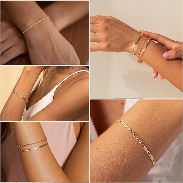 IV Bracelet Set | Gold